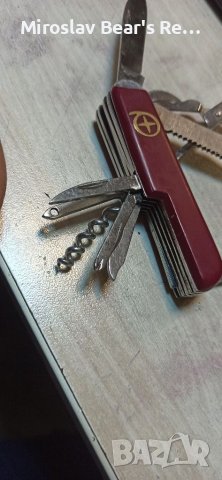 Туристически универсален Швейцарски нож 12 инструмента , снимка 5 - Ножове - 37230214