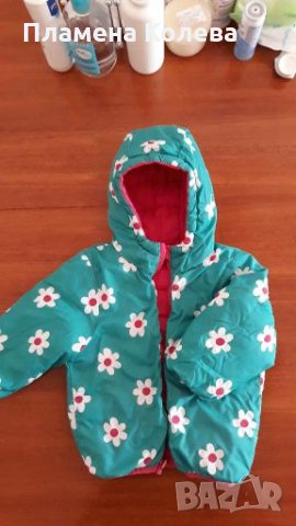 Двулицево яке George 80/86 см с торбичка за носене и съхранение, снимка 2 - Бебешки якета и елеци - 28522162