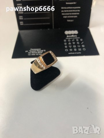 Златен пръстен 14 карата , снимка 6 - Пръстени - 38366256