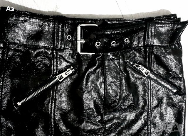 НОВА !! Кожена пола Bershka , снимка 1