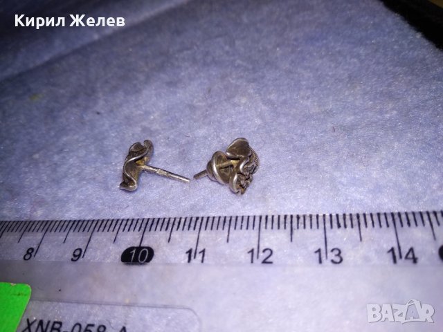 СТАРИННИ СРЕБЪРНИ ОБЕЦИ - РОЗИЧКИ СРЕБРО 925 ИЗКЛЮЧИТЕЛНО ФИНА МАЙСТОРСКА РЪЧНА АРТ ИЗРАБОТКА 25228, снимка 12 - Антикварни и старинни предмети - 39638027