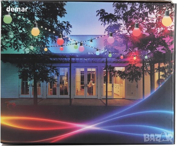 B-right 100 LED+20 крушки USB RGB гирляндни светлини, 12 режима 12,5M, снимка 9 - Декорация за дома - 43340295