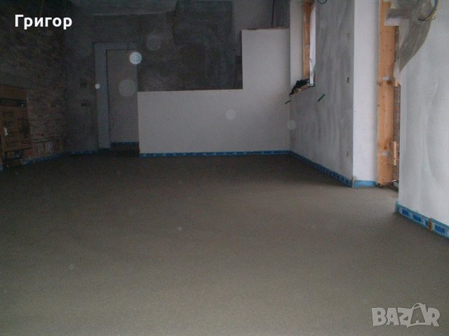 Замазка в апартамент, замазка върхо подово отопление, шлайфан бетон, снимка 8 - Други ремонти - 34545489