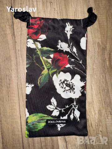 Оригинален мек калъф за очила Dolce & Gabbana - флорален принт