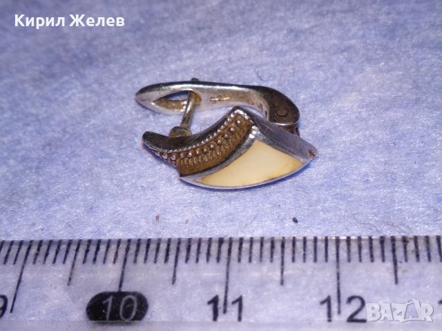 ПРЕКРАСНА СРЕБЪРНА СКЪПОЦЕННА ВИНТИДЖ АРТ ОБЕЦА СРЕБРО 925 АНГЛИЯ с ШЛИФОВАН ЛУНЕН КАМЪК 27048, снимка 3 - Обеци - 40757773