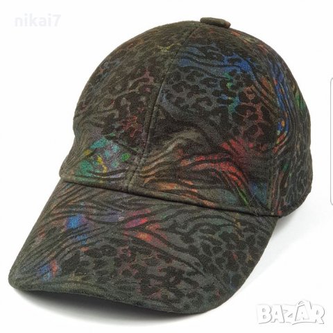 дамска шапка с твърда козирка от естествена кожа , снимка 7 - Шапки - 27206185