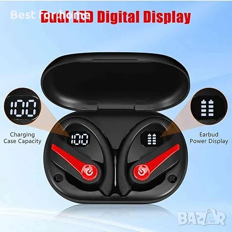 Bluetooth слушалки с калъф за зареждане 	UrbanX, снимка 2 - Bluetooth слушалки - 50191523