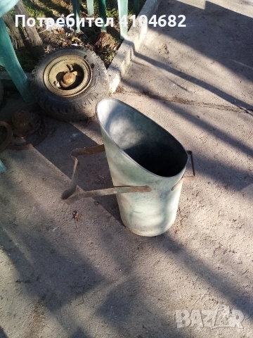 ретро метална кофа за въглища , снимка 3 - Антикварни и старинни предмети - 52799558