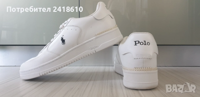 POLO Ralph Lauren Leather Mens Size 48/31 .5 см ОРИГИНАЛ! Мъжки кецове от естествена кожа!, снимка 12 - Кецове - 52424240