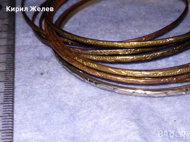 КОМПЛЕКТ ПОМЕДНЕНИ СТОМАНЕНИ ТЪНКИ ОРИЕНТАЛСКИ ТИП ГРИВНИ 37941, снимка 10 - Гривни - 40811382