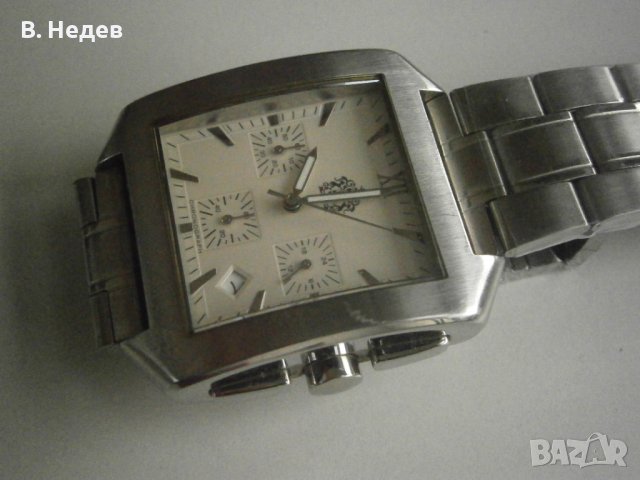 PierCarlo d`Alessio - quartz chronograph, Japan movement (Seiko), 36х44mm; ТОП!, снимка 3 - Мъжки - 37381755
