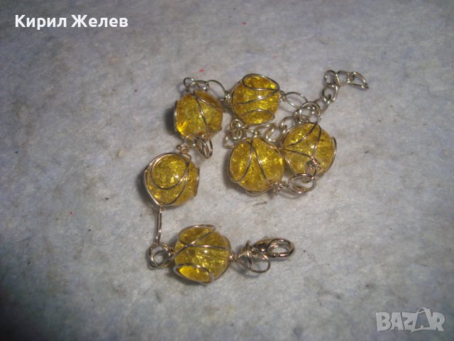 ПОСРЕБРЕНА АРТ НЕЖНА ЛЯТНА ГРИВНА с КАТАЛИН ТОПЧЕТА 15280, снимка 5 - Гривни - 37026727