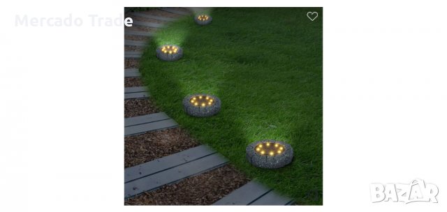 LED соларна лампа за дизайн на тревни площи, камък, снимка 2 - Соларни лампи - 35635143