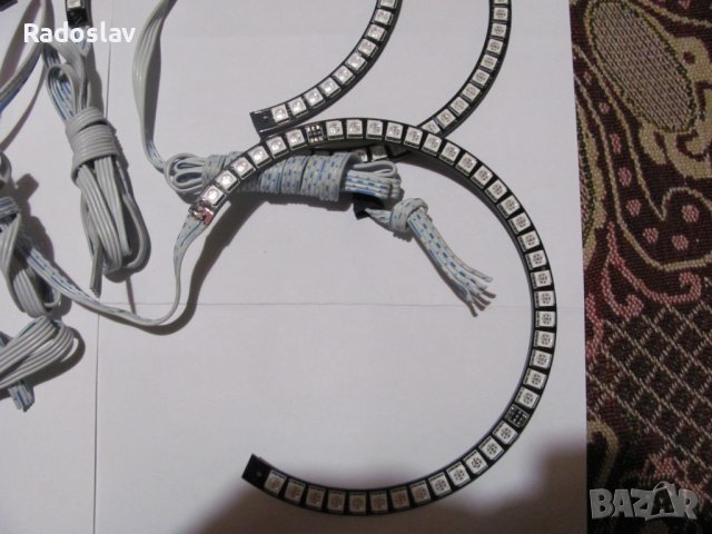 RGB LED ангелски очи Angel Eyes BMW за части, снимка 4 - Части - 43606440