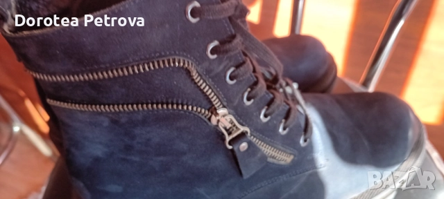 Зимни дамски боти , тип кубинки, снимка 5 - Дамски боти - 52252679