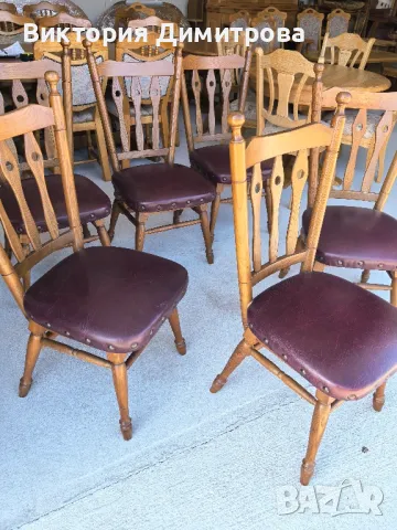 Комплект от 6 трапезни стола , снимка 6 - Столове - 49120892