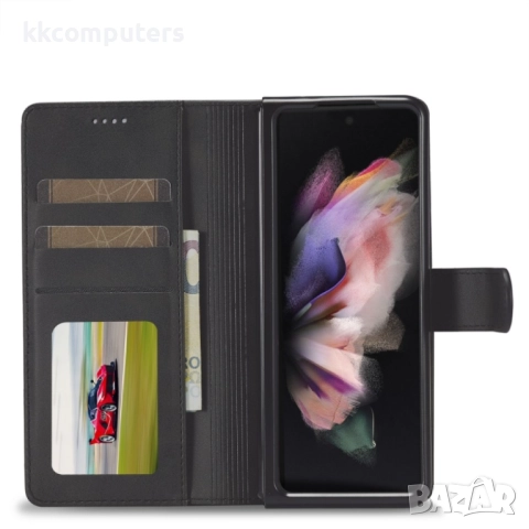 Samsung Galaxy Z Fold4 5G LC.IMEEKE Кожен Калъф и Протектор, снимка 3 - Калъфи, кейсове - 52807226