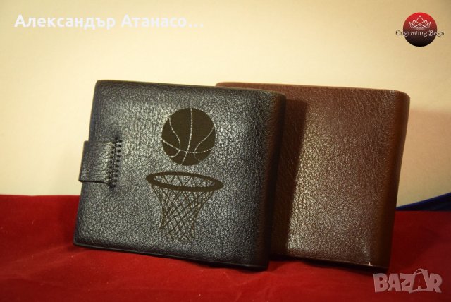 Лазерно гравирано мъжко портмоне , снимка 2 - Портфейли, портмонета - 26895704