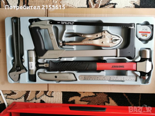 TENG TOOLS  TTPS09 тенг 9 части комплект чукове ,нож,трион,ключове,клещи, снимка 2 - Други инструменти - 35221134