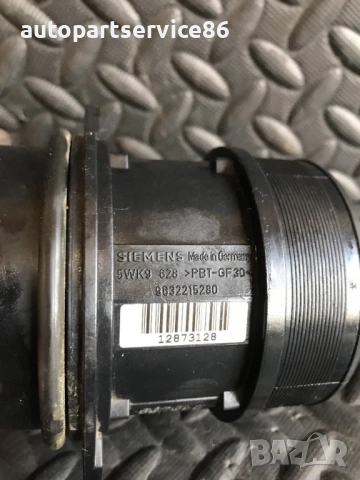 Датчик за масов въздушен поток за Citroen/Peugeot 2.2 HDi (2000-2005) 9632215280, 5WK9628, снимка 3 - Части - 53520756