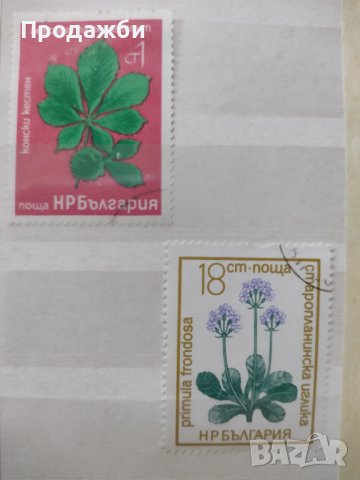 Български пощенски марки с растения