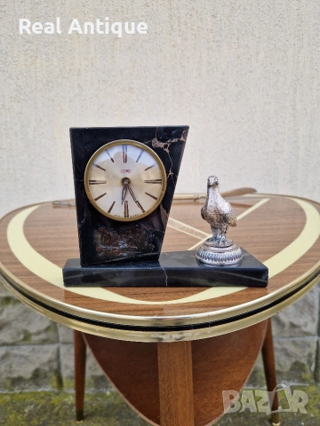 Уникален рядък антикварен немски настолен часовник Lord