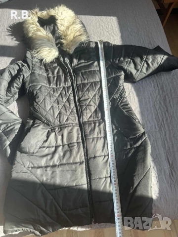 Черно шушляково яке, размер Л, снимка 18 - Якета - 38896048