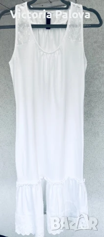  Лятна бяла рокля KAZO индийски премиум бранд, снимка 2 - Рокли - 51275305