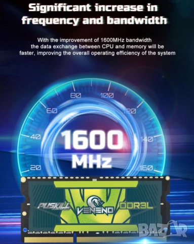 Notebook Laptop RAM 8GB DDR3L 1600MHz 1333MHz 1.35V SODIMM Памет за Лаптоп Intel/AMD 260pin Конектор, снимка 5 - Части за лаптопи - 53604522