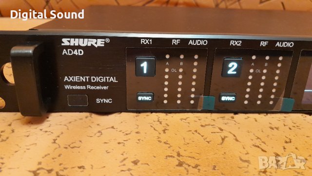 Двоени безжичени микрофони SHURE AD4D - ksm8, akg, rcf, dynacord, fbt, wireless, снимка 4 - Микрофони - 43106458