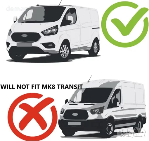 Водоустойчиви калъфи за седалки на ван, Ford Transit Custom 2013-2023, снимка 2 - Аксесоари и консумативи - 47981419