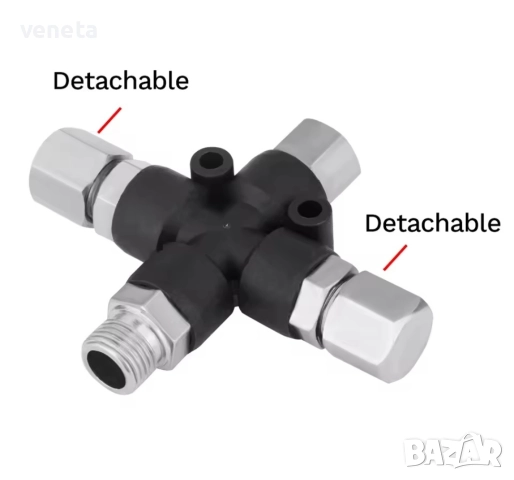 NEOECO регулиране 3-позиционен адаптер за въздушни маркучи за аерограф, колектор за сплитер , снимка 3 - Друга електроника - 52955993