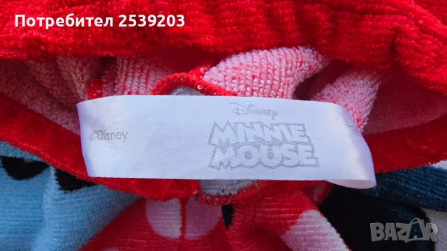 Детско пончо за плаж Мини Маус 3-6 години , снимка 3 - За банята - 50814890