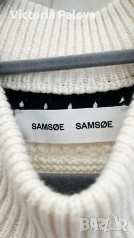 Премиум пуловер organic памук и вълна SAMSØE SAMSØE Дания, снимка 10 - Блузи с дълъг ръкав и пуловери - 53277839