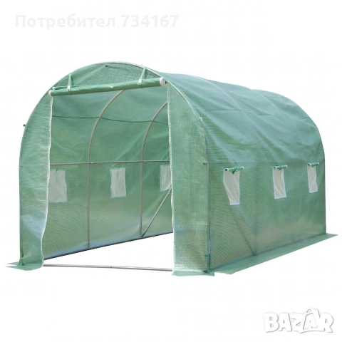 Резервно покривало за оранжерия 3x2x2м – Армирано UV , с цип и прозорци (без рамка), снимка 11 - Оранжерии - 53422418