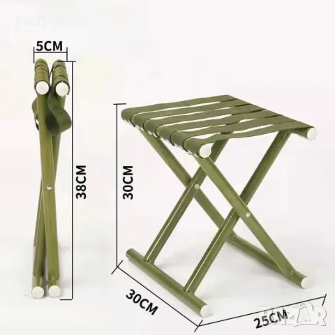 Сгъваем стол / Къмпинг рибарски – T190, снимка 3 - Къмпинг мебели - 48386780