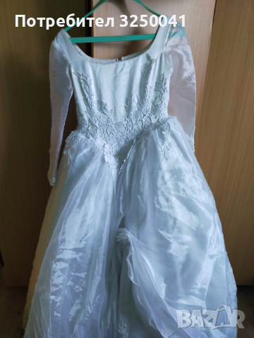 Булчинска рокля 👗 ползвана 1 път правена по поръчка размерS бродерията е шита, снимка 1 - Рокли - 36400127
