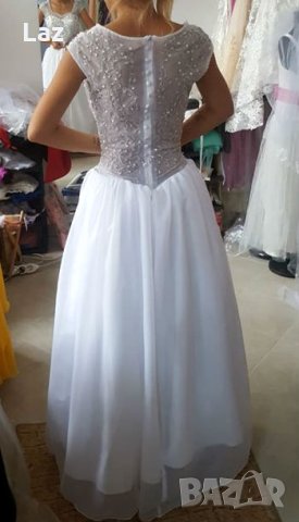 сватбена булчинска рокля със собствен обем и сияещ гръб, снимка 8 - Сватбени рокли - 27190033
