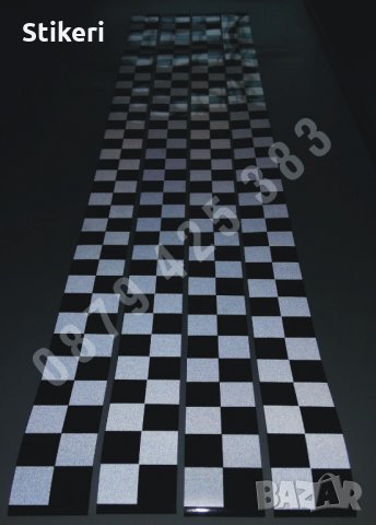 Светлоотразителни ленти за такси квадрати шахматни квадратчета фолио врати , снимка 2 - Аксесоари и консумативи - 21339550