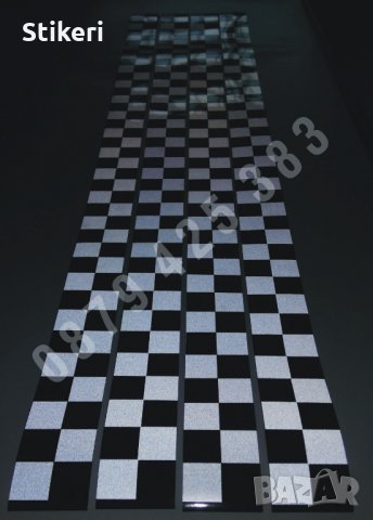 Светлоотразителни ленти за такси квадрати шахматни квадратчета фолио врати , снимка 2 - Аксесоари и консумативи - 21339550