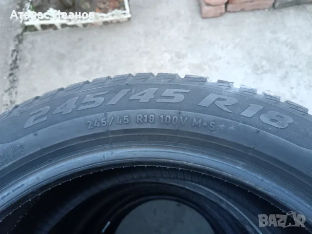 4 бр зимни гуми PIRELLI Winter Sottozero 3 Run Flat 245/45R18;DOT 2223;7.04 mm, снимка 2 - Гуми и джанти - 47627824