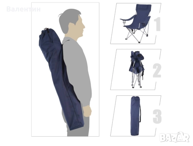 Сгъваем къмпинг стол, снимка 4 - Къмпинг мебели - 52864758