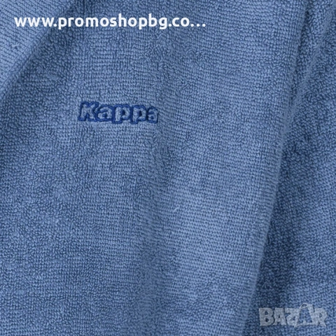 Халат за баня Kappa, 100% памук, син, S/M или L/XL, унисекс модел, снимка 4 - Други - 42165285