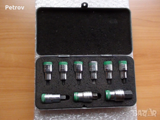 HEYCO No.50-31 - MADE IN GERMANY - 1/2" ПРОФЕСИОНАЛЕН ВИСОКОКАЧЕСТВЕН Комплект- 9 броя Инбуси 5-17mm