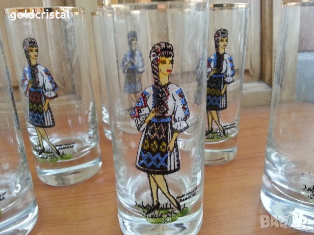 Стъклени чаши, снимка 3 - Антикварни и старинни предмети - 36982718