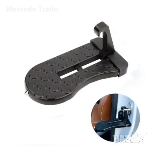 Мултифункционална степенка за врата на кола Mercado Trade, С вграден авариен чук