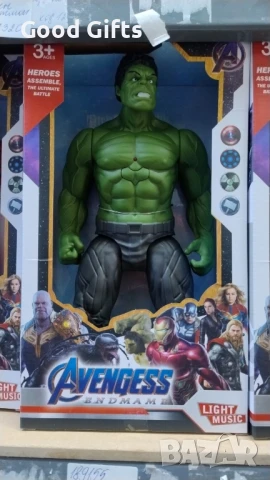 Голяма Фигурка Спайдърмен, Хълк, Непобедимите Avengers 30cm, снимка 6 - Фигурки - 50968038
