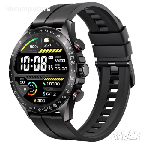HAYLOU Solar Pro LS18 Смарт часовник- 1.43" AMOLED, Bluetooth повиквания и 100+ Спорт, 4/7 здравен м