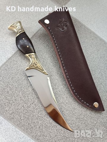 Ръчно изработен ловен нож от марка KD handmade knives ловни ножове , снимка 2 - Бойлери - 32579249