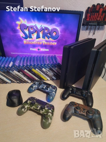 С ГАРАНЦИЯ 1Г Sony PS4 Slim PlayStation 4 PS 4 профилактиран и обслужен